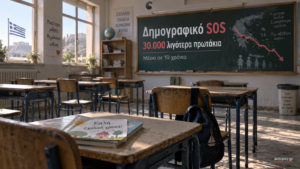 Δημογραφικό SOS: 30.000 λιγότερα παιδιά στην Α’ Δημοτικού μέσα σε 10 χρόνια – Η Ελλάδα γερνά και τα σχολεία αδειάζουν